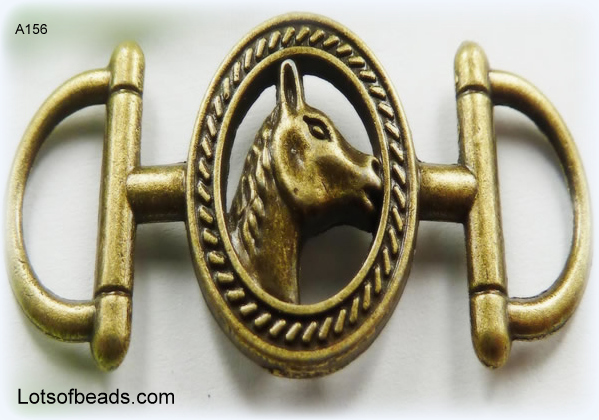 Bronze equestrian connectore